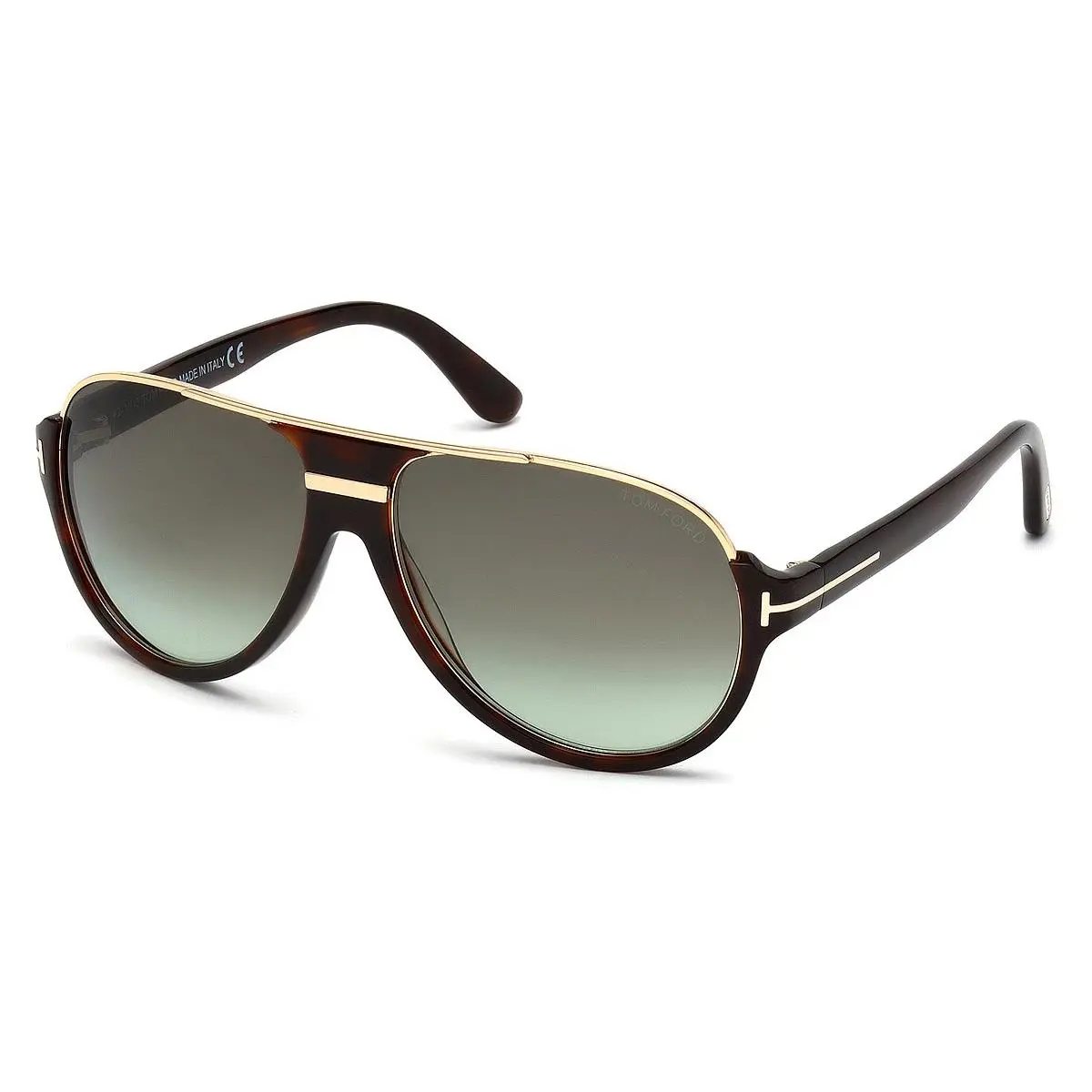 Tom Ford Men Aviator Sunglasses FT0334 Dimitry 56K Havana / Roviex 59mm