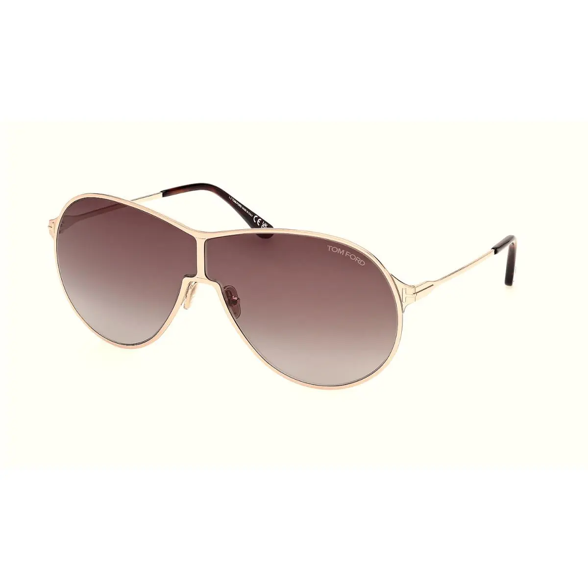 Tom Ford TF 1174 Gaia Sunglasses 28K Gold / Brown Gradient Lenses