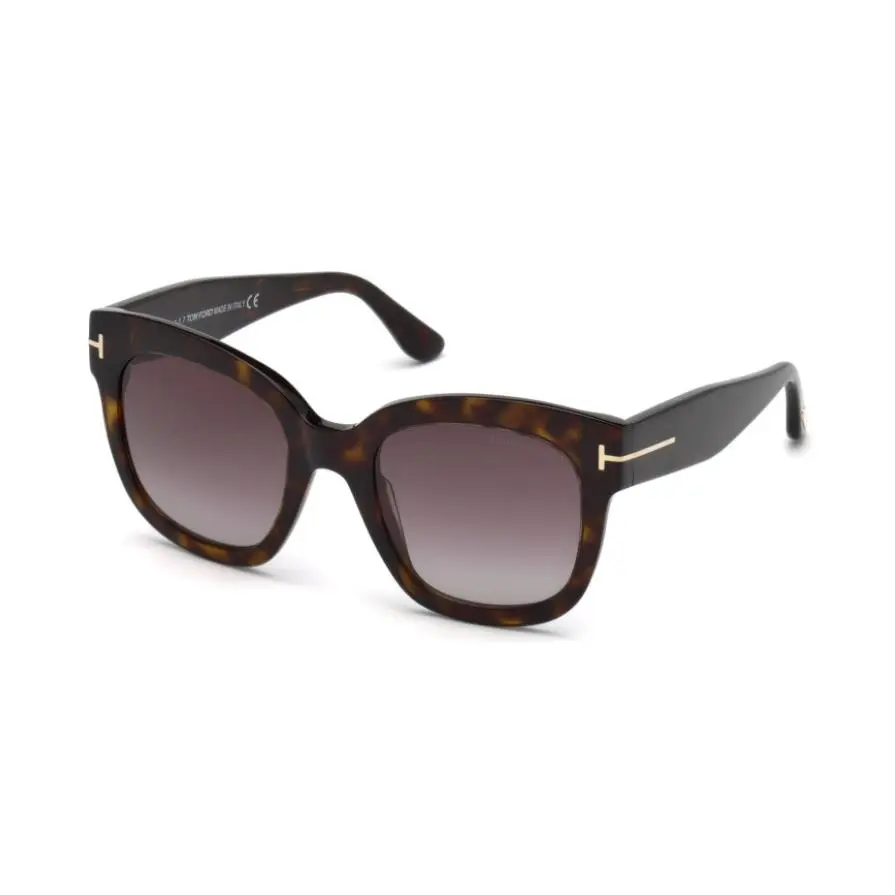 Tom Ford FT 0613 Beatrix-02 52T Dark Havana/burgundy Sunglasses