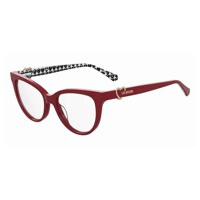 Love MOL609 0C9A 00 Red 52mm Eyeglasses by Moschino