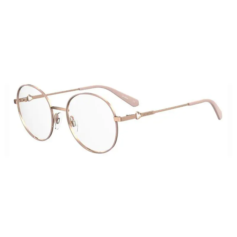 Moschino Love MOL617/TN 0PY3 00 Brown/copper Gold 51mm Eyeglasses - Frame: Nude Brown/Copper Gold, Lens: Clear Demo Lens, code: 0PY300