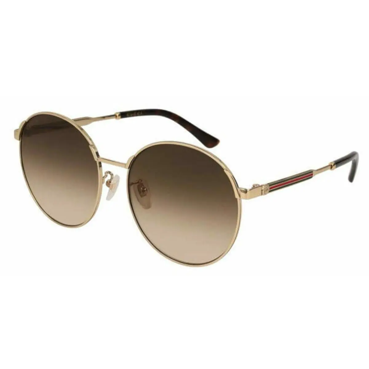 Gucci Gold/brown Lens 58-17-150mm Unisex Sunglasses GG0206SK 003