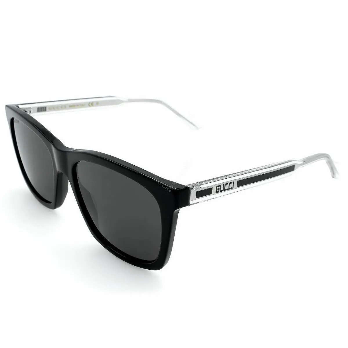 Gucci Black/crystal/gray Lens 56-18-145mm Unisex Sunglasses GG0558S 002