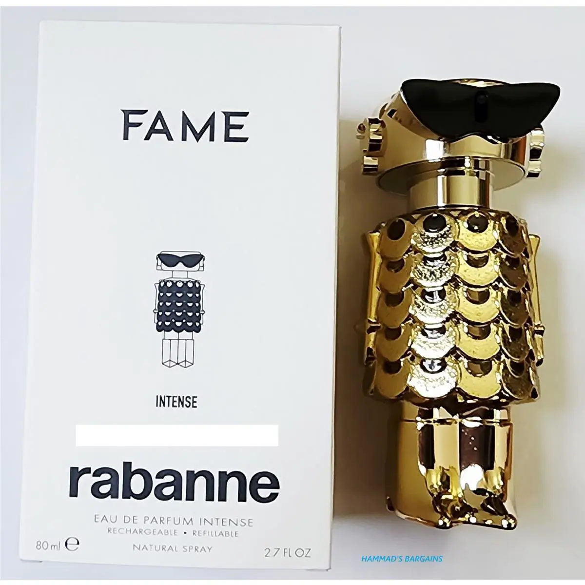 Paco Fame Edp Intense 2.7 OZ / 80 ML For Women IN White Box