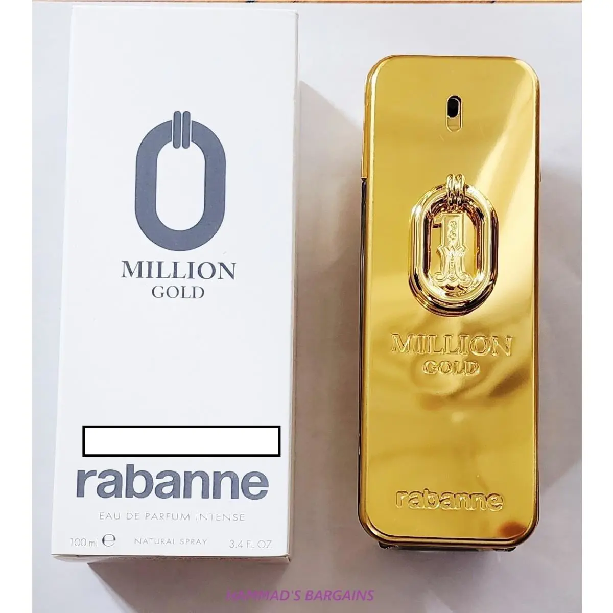 Paco Million Gold Edp Intense 3.4 OZ / 100 ML For Men IN White Box