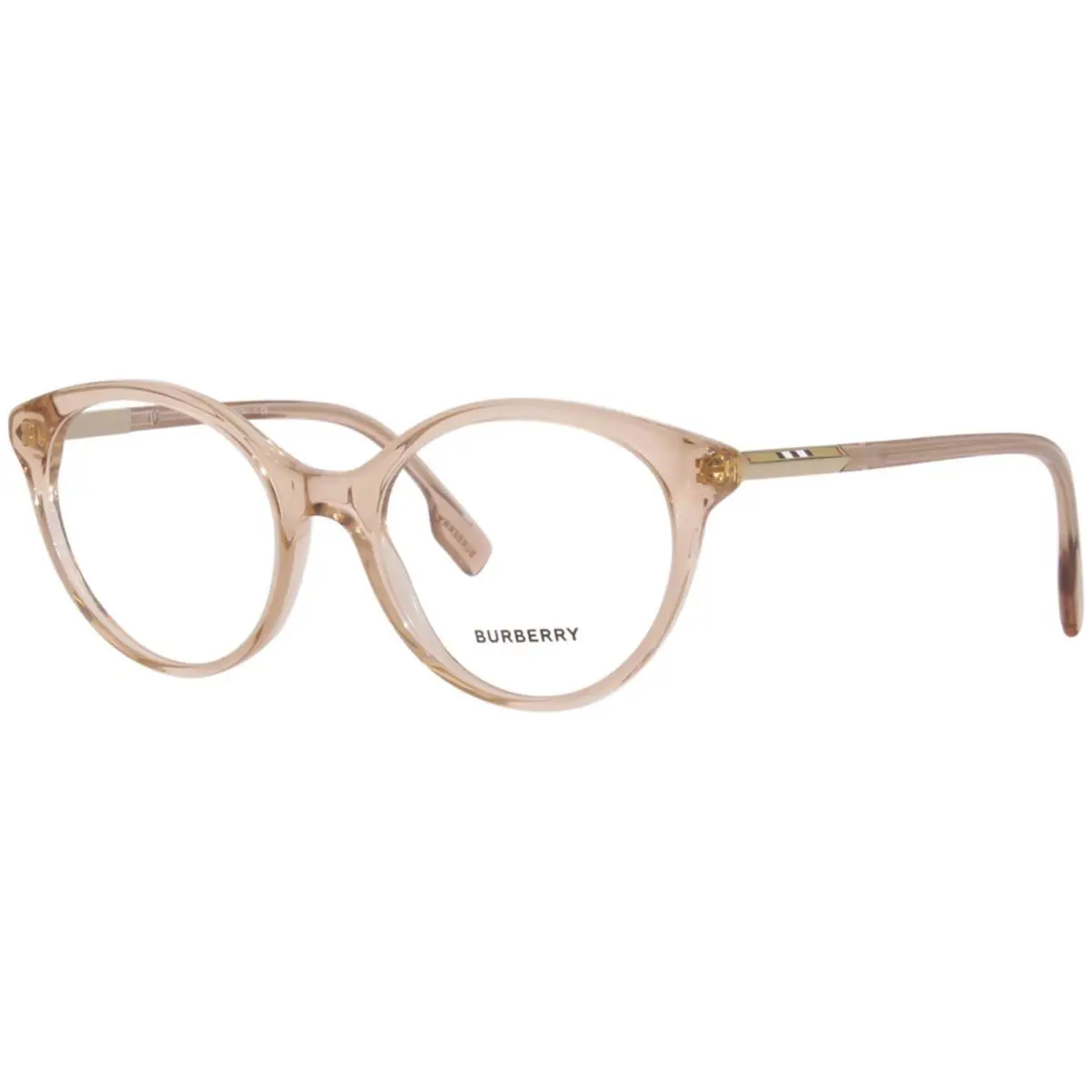 Burberry Jean BE2349F 3358 Eyeglasses Women`s Peach Full Rim Round Shape 53mm