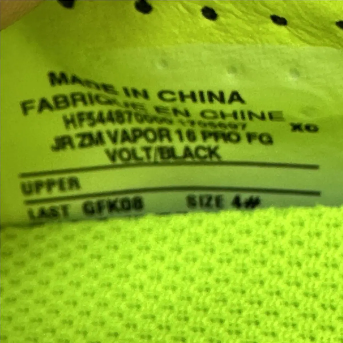 Nike shoes - Nike Jr. Mercurial Vapor 16 Pro - HF5448-700 - Volt 4