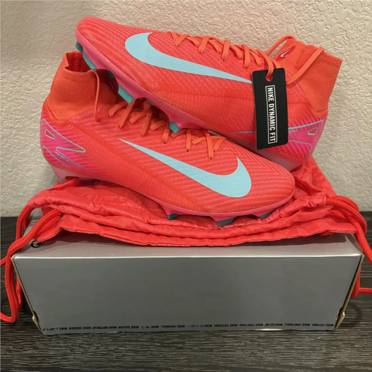 Mens Size 12 Nike Zoom Mercurial Superfly 10 Elite Fg Mad Red Soccer FQ1454-800