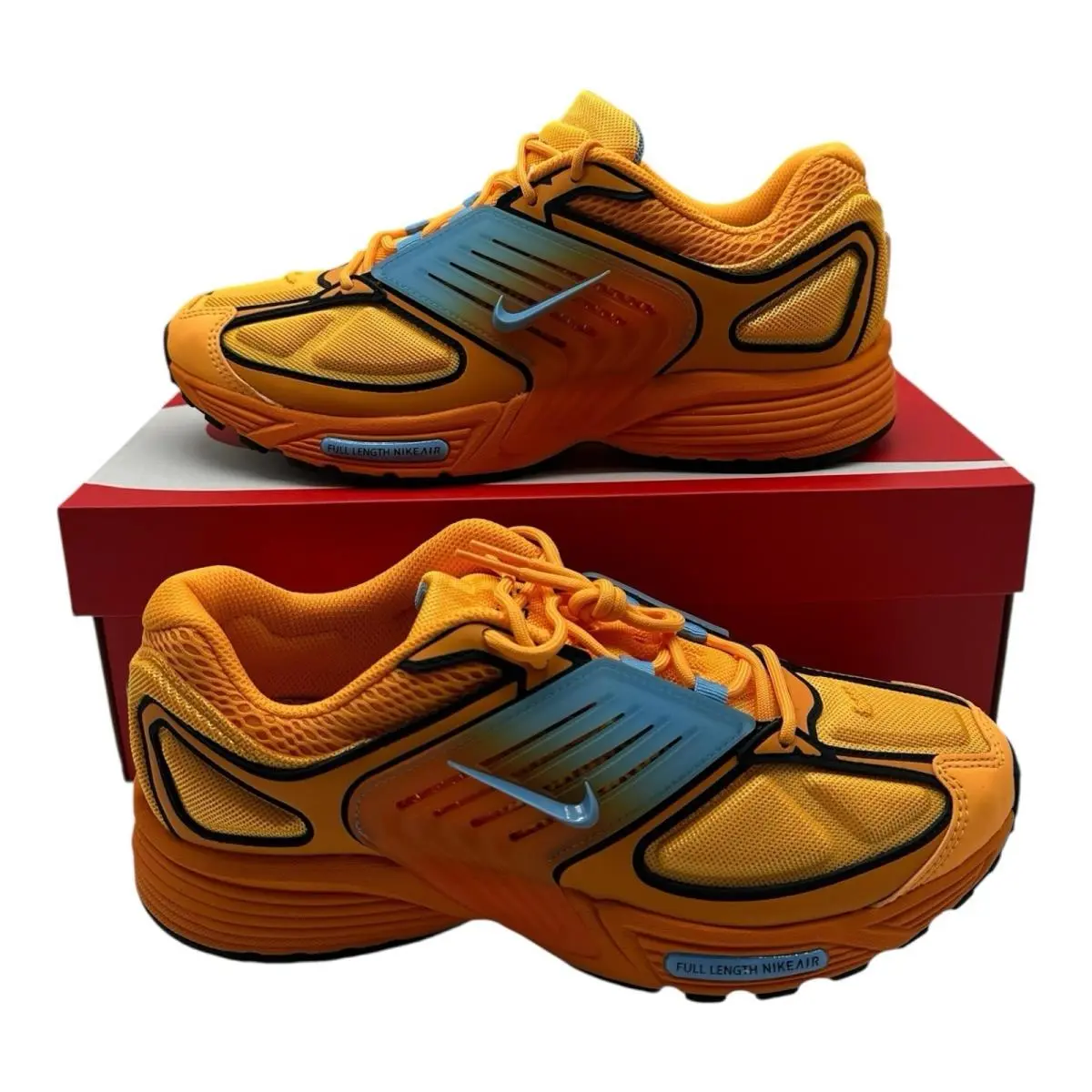 Nike Air Pegasus Wave Shoes Mens 8 Womens 9.5 Sundial Orange Blue Sneakers - Orange