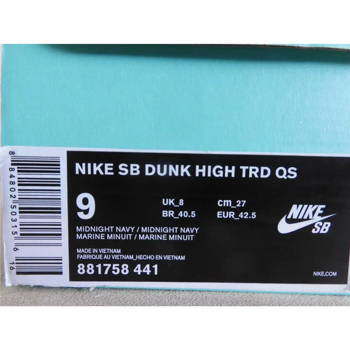 Nike shoes - Nike Sb Dunk High - Dunk High - 881758-441 - Blue (UPC: 0884802503156) 6