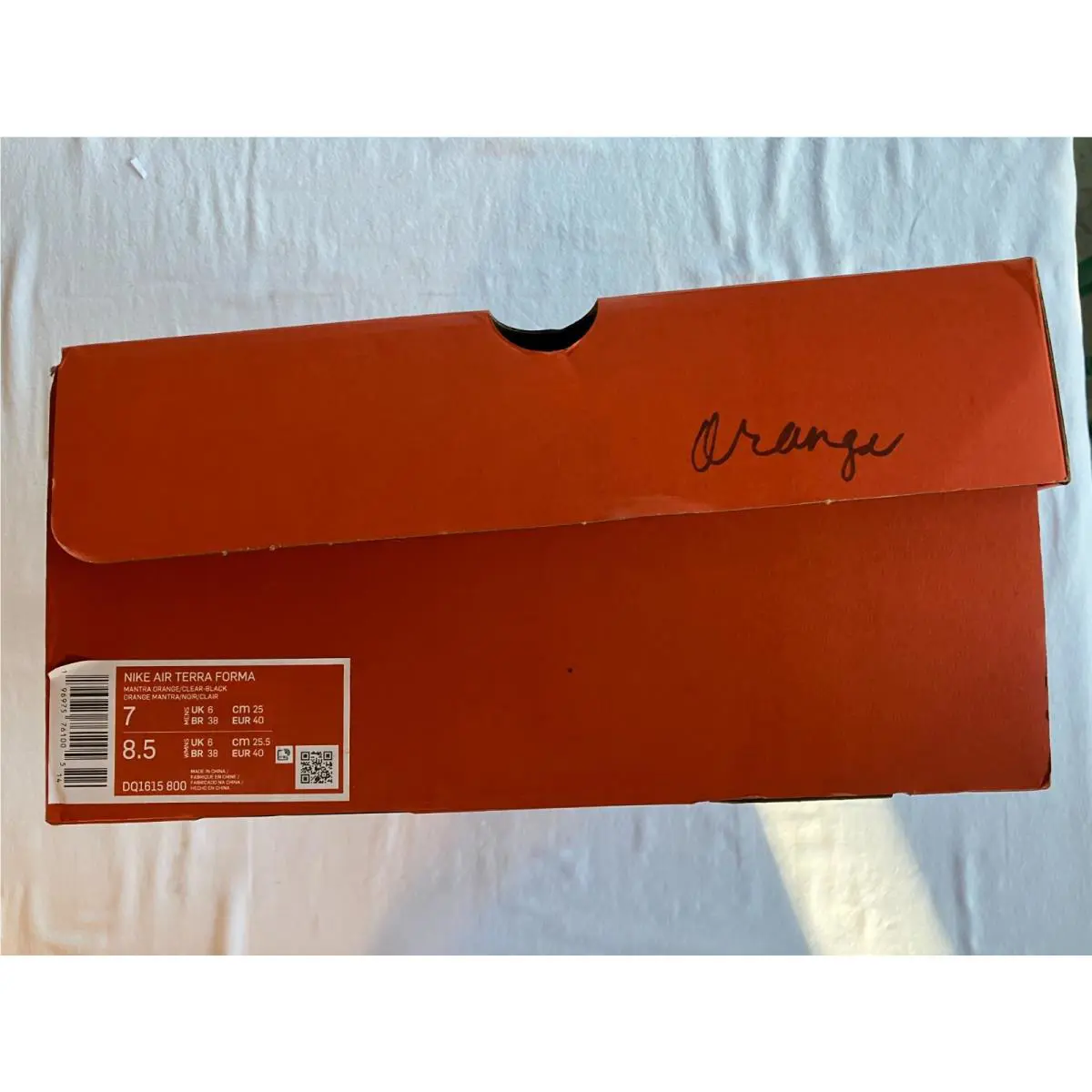 Nike shoes - Nike Air Terra Forma - Air Terra Forma - DQ1615-800 - Orange, Manufacturer: Mantra Orange/Black/Clear (UPC: 196975761005) 6