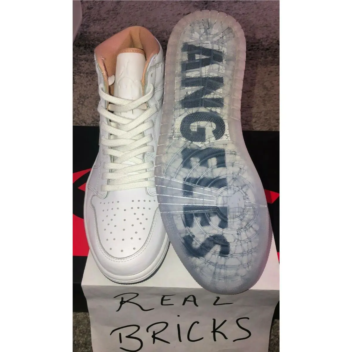 Nike shoes - Nike Air Jordan 1 Retro High LA - 819012-130 - Ivory 2