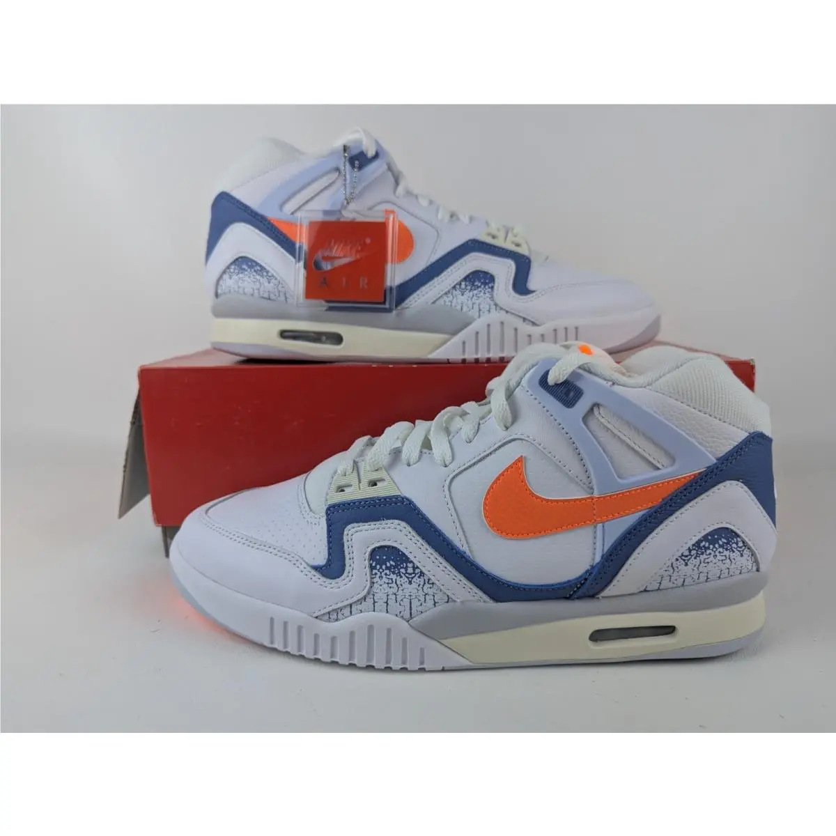 Nike Air Tech Challenge II QS 2025 Stone Blue White FZ9033-101 Men`s Size 10 - Multicolor