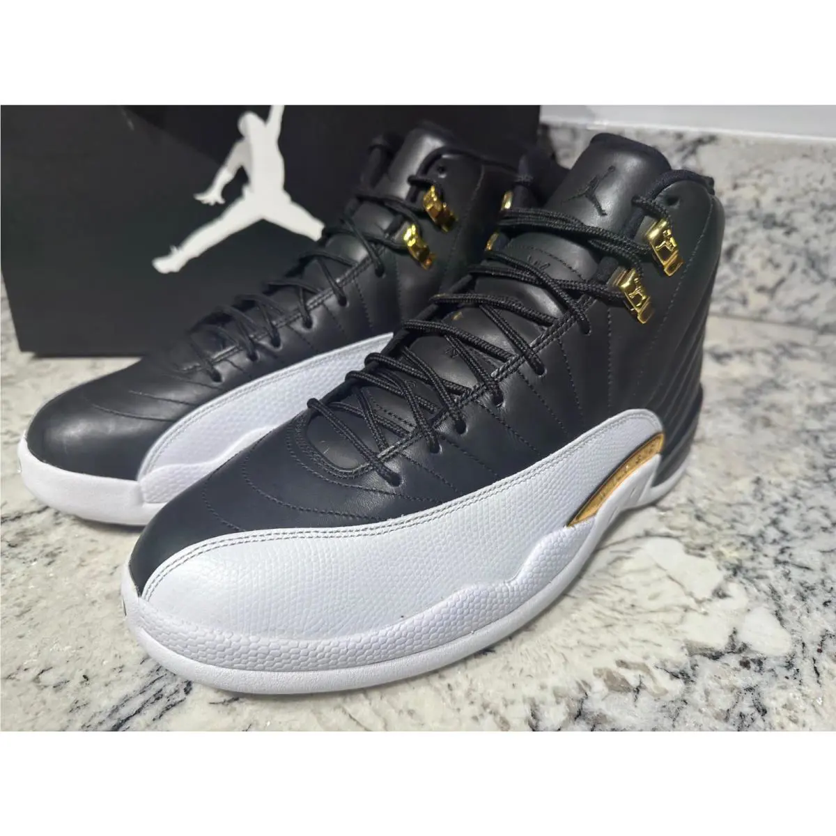 Nike shoes - Air Jordan 12 - Air - 848692-033 - Black White Gold 0