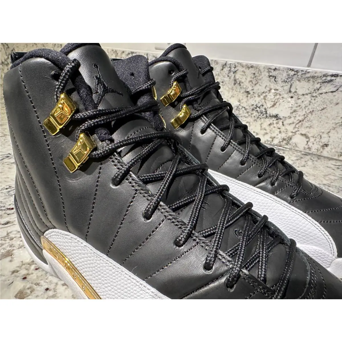 Nike shoes - Air Jordan 12 - Air - 848692-033 - Black White Gold 3