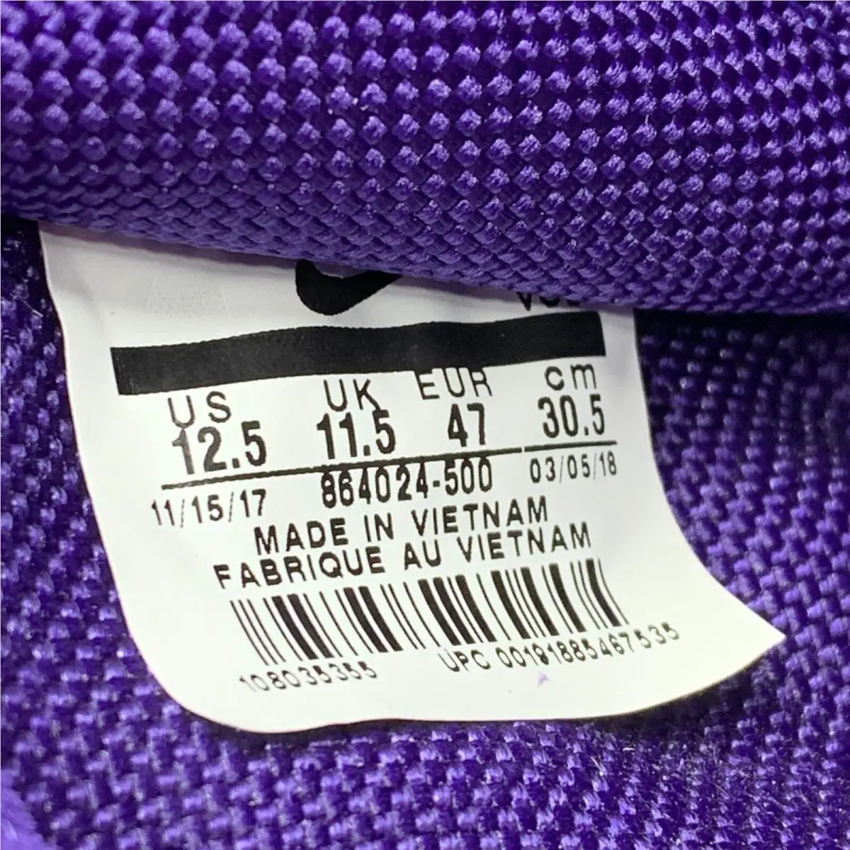 Nike shoes - Nike Air Force 1 - Air Force - 864024 500 - Purple (UPC: 191885467535) 5