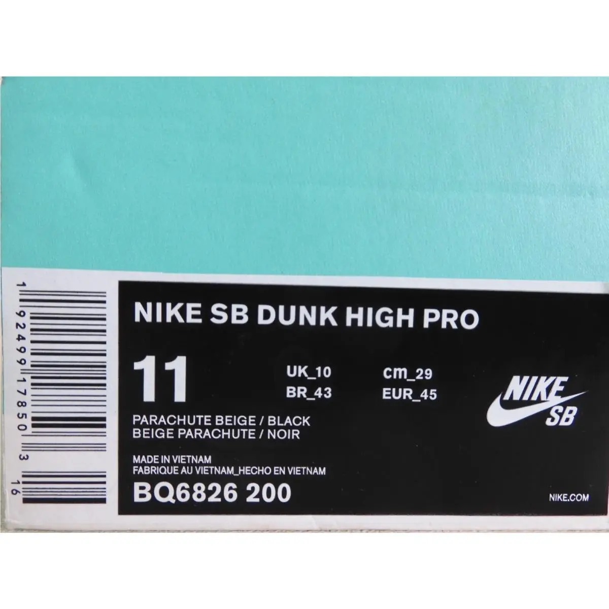 Nike shoes - Nike Sb Dunk High - Dunk High - BQ6826-200 - Brown (UPC: 192499178503) 3