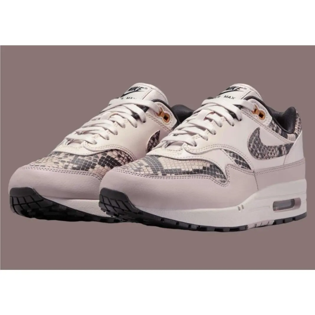 Nike Air Max 1 Snakeskin Brown HF5338-100 Size 11W + Discount