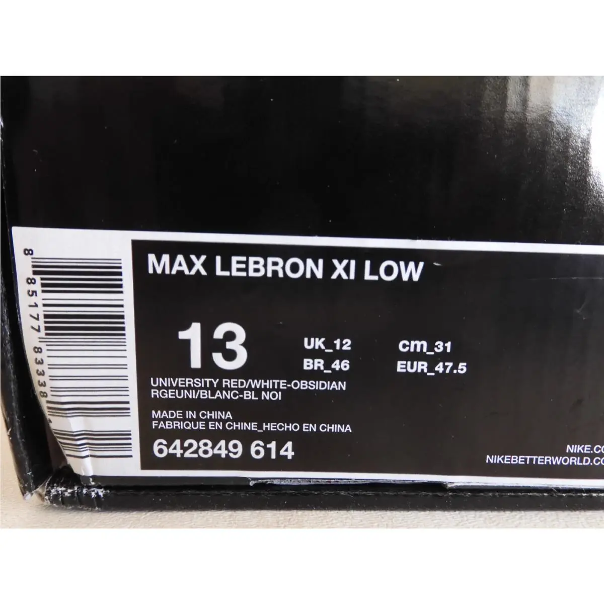 Nike shoes - Nike LeBron 11 - LeBron - 642849-614 - White (UPC: 885177833381) 5