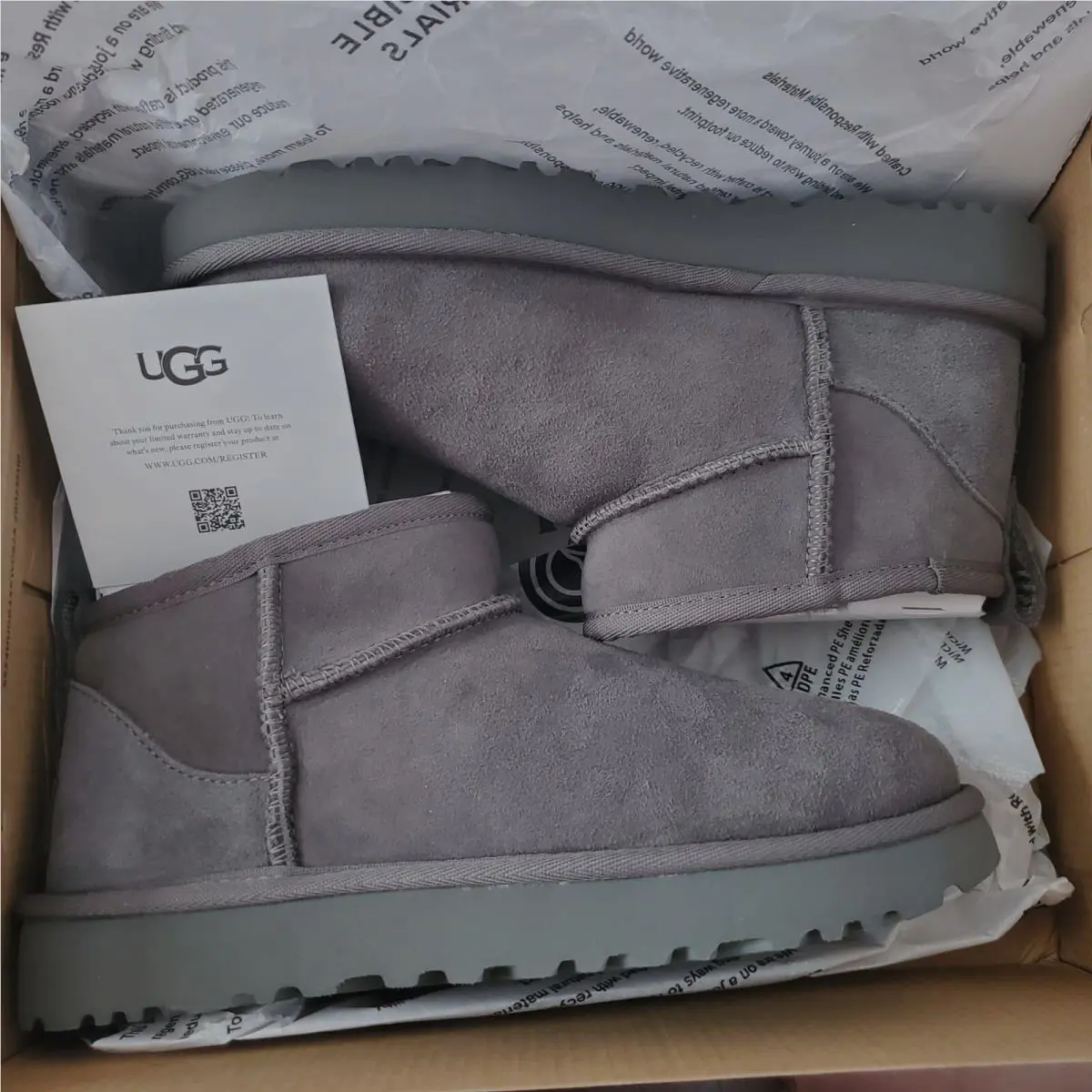 UGG shoes - UGG Australia Classic Mini - Australia Classic Mini - Gray (UPC: 194715081253) 1