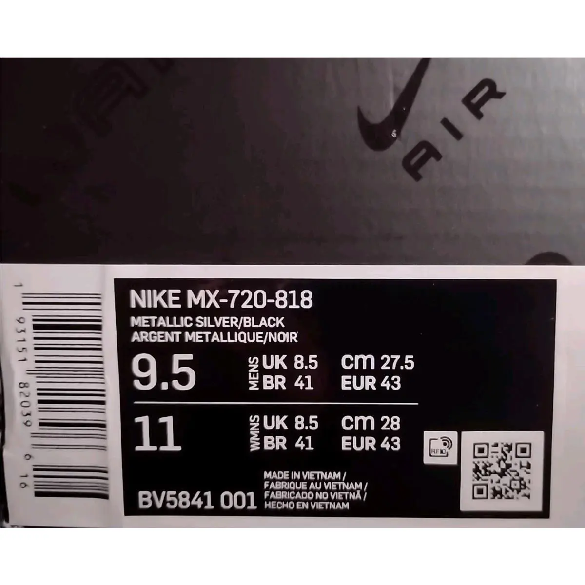 Nike shoes - Nike Air MX 720-818 - Air - BV5841-001 - Silver 11