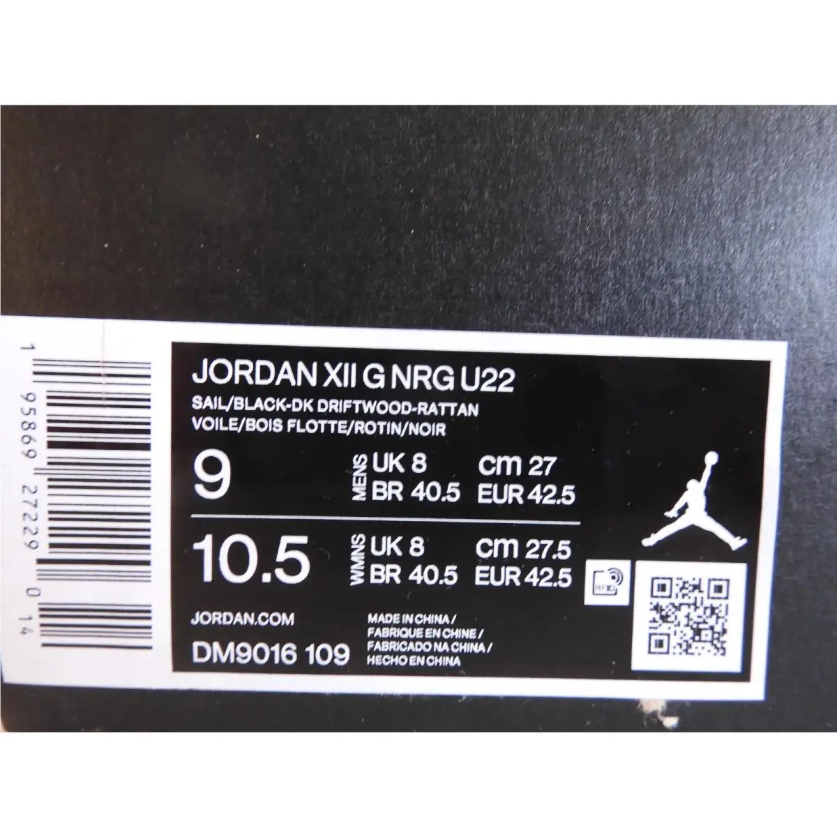 Nike shoes - Air Jordan 12 - Air - DM9016-109 - Brown (UPC: 195869272290) 3