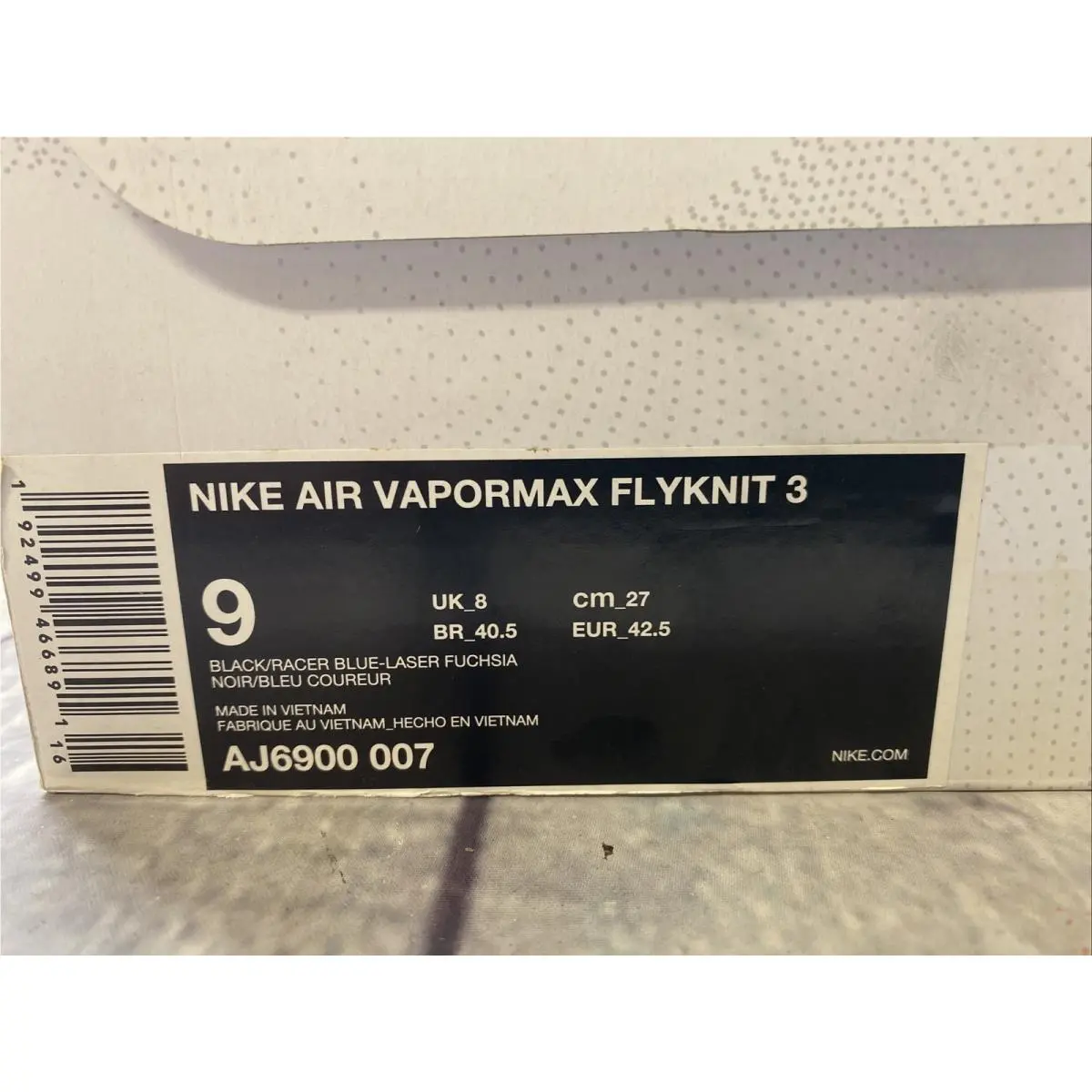 Nike shoes - Nike Air Vapormax Flyknit 3 - AJ6900-007 - Purple 10