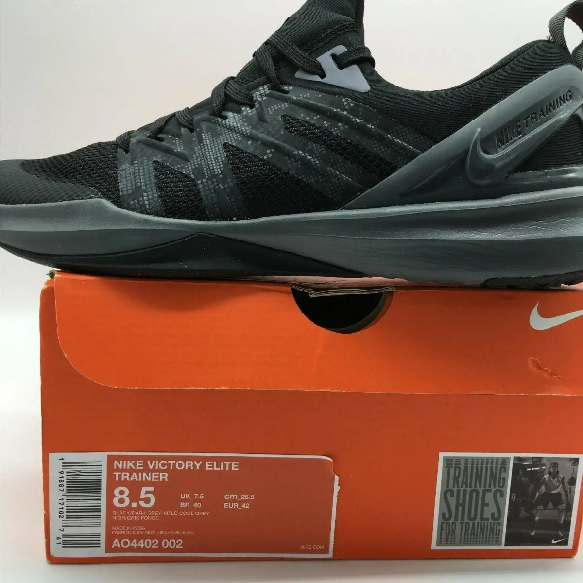 Nike shoes - Nike Victory Elite Trainer - Victory Elite Trainer - AO4402-002 - Black (UPC: 191887171027) 7