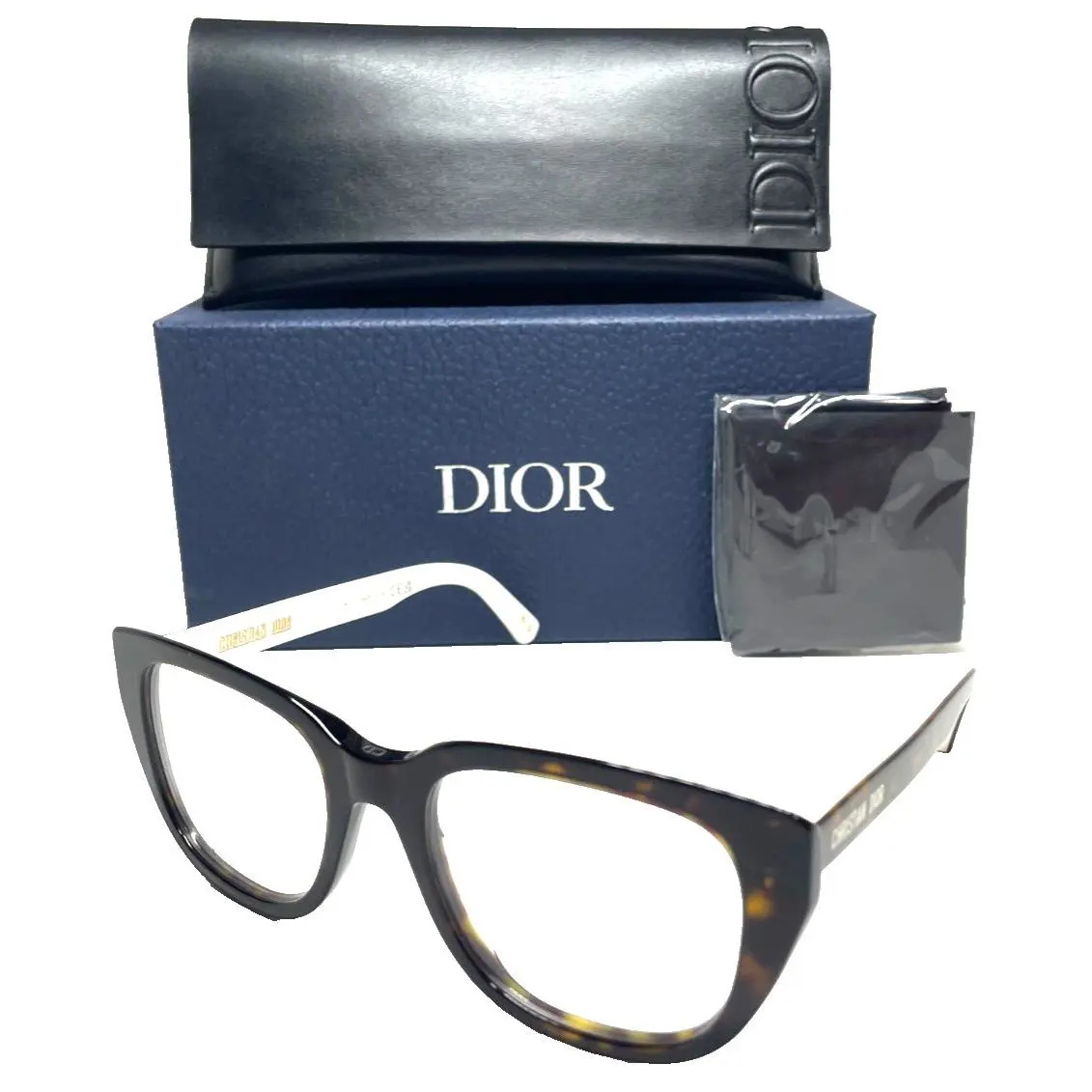 Christian  Laparisienneo S5I 2000 Havana ON White Eyeglasses 52-19 by Dior