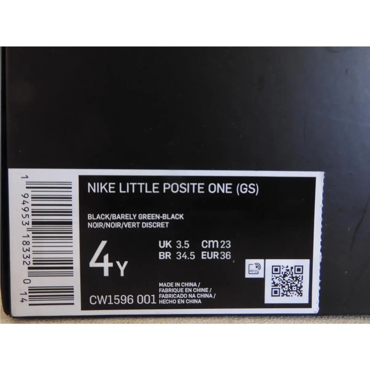 Nike shoes - Nike Little Posite - Little Posite - CW1596001 - Black (UPC: 194953183320) 6