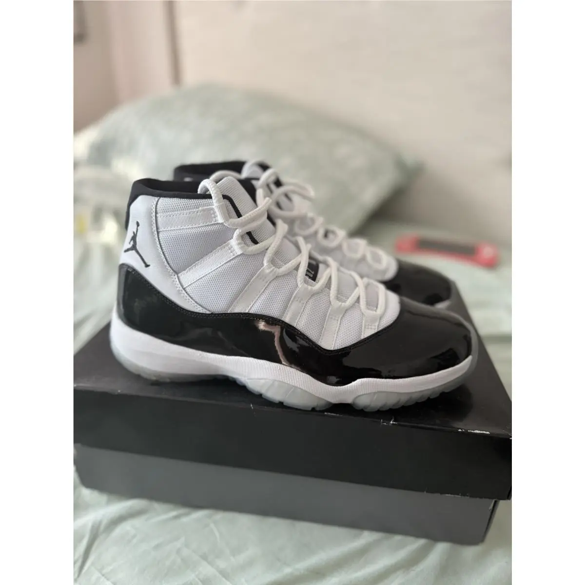 Nike shoes - Air Jordan 11 - Air - 378037-100 - White, Manufacturer: White/Black/Dark Concord (UPC: 0191887992660) 2
