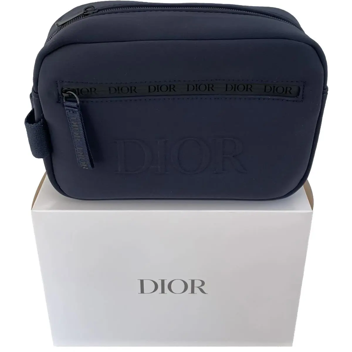 Beauty Pouch Dark Blue Dopp Bag Navy Toiletry Travel Case by Dior