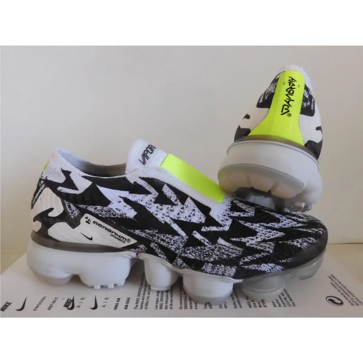 Nike shoes - Nike Air VaporMax Flyknit Moc 2 - AQ0996-001 - Volt (UPC: 640135884627) 1