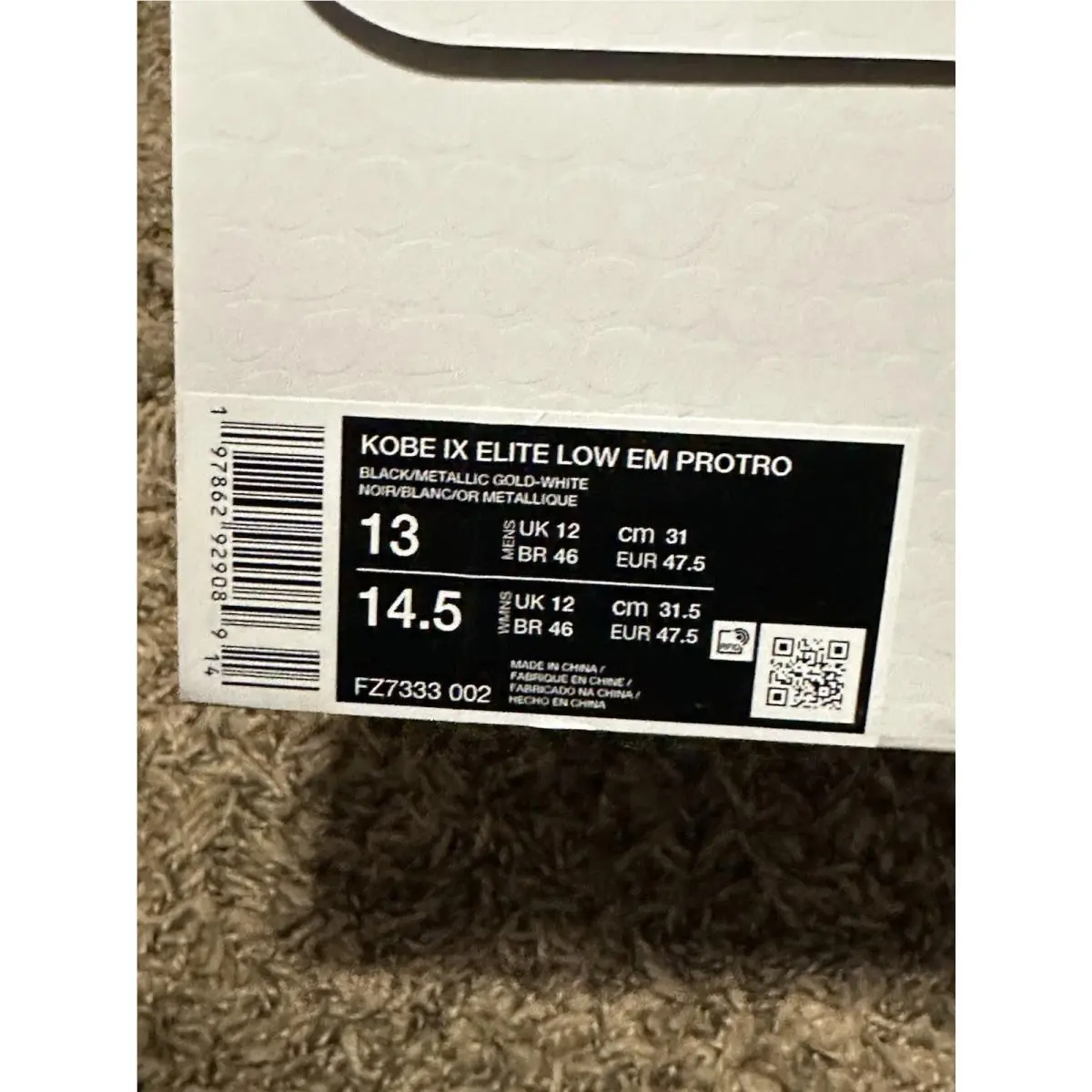 Nike shoes - Nike Kobe 9 - Kobe - FZ7333-002 - Black 7