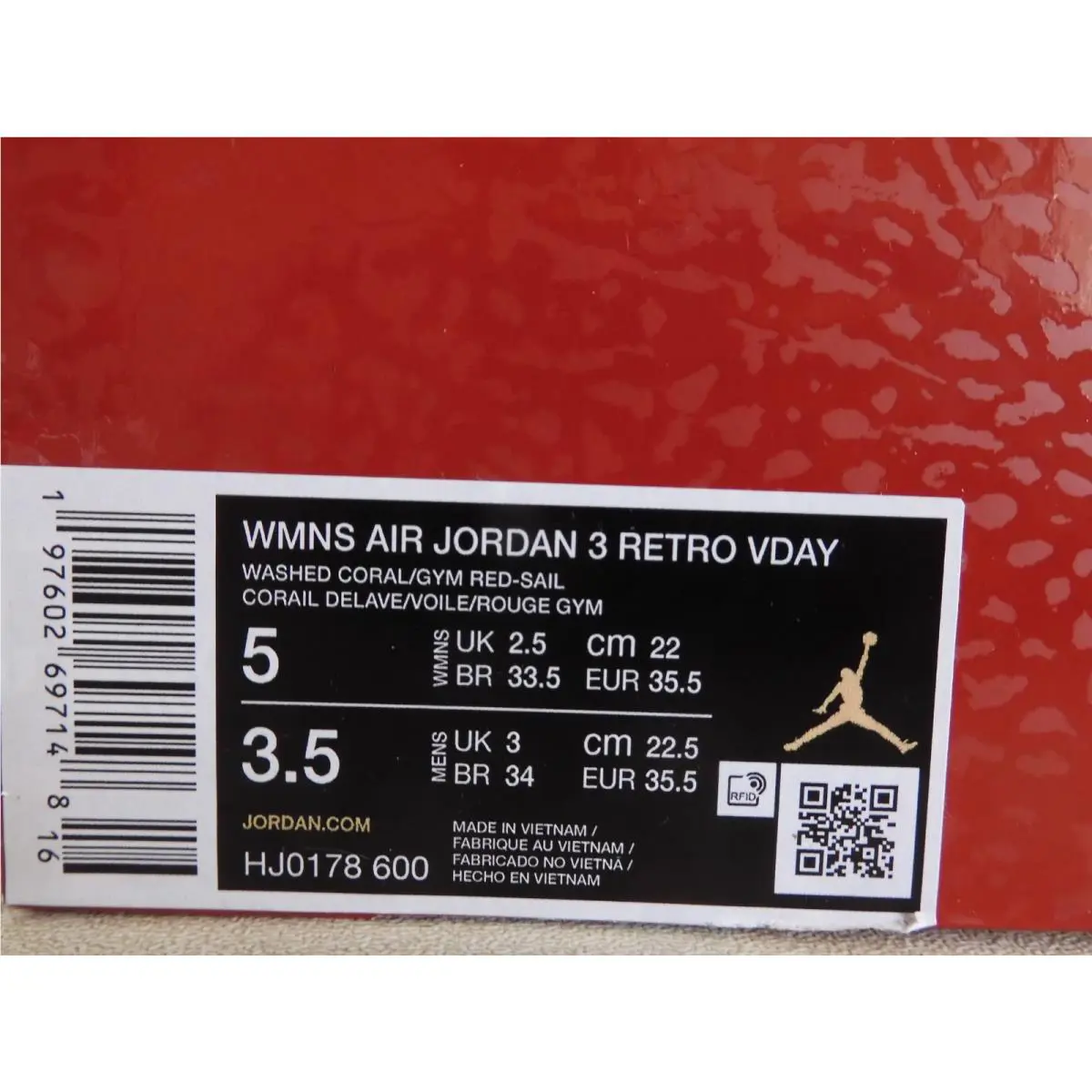 Nike shoes - Air Jordan 3 - Air - HJ0178-600 - Pink 6