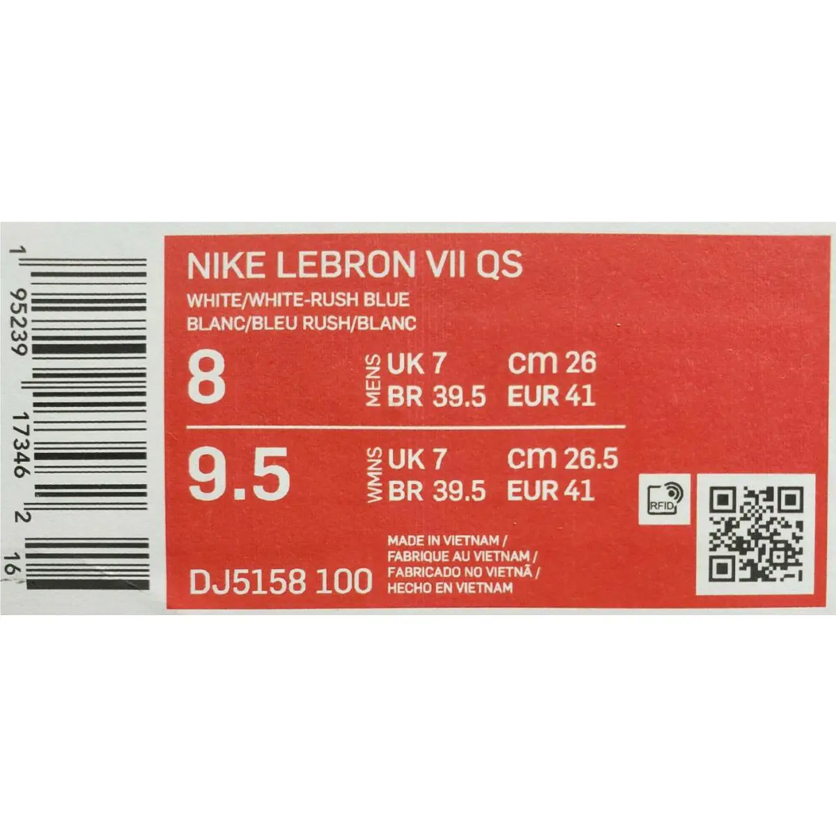 Nike shoes - Nike LeBron 7 - LeBron - DJ5158-100 - Blue, Manufacturer: Rush Blue 4