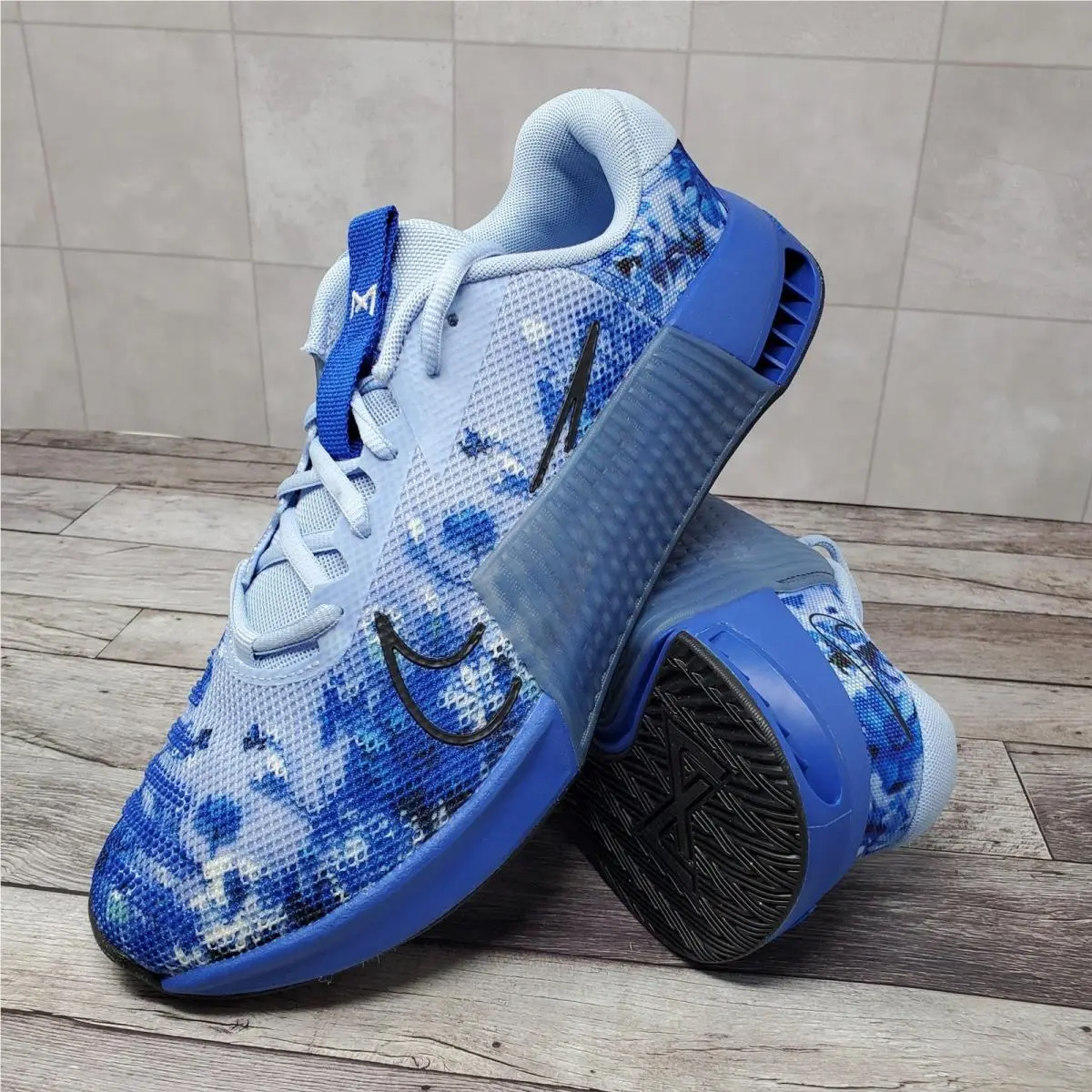 Nike Metcon 9 Amp Mens Size 9 Aluminum Racer Blue Midnight Navy HJ6008-400