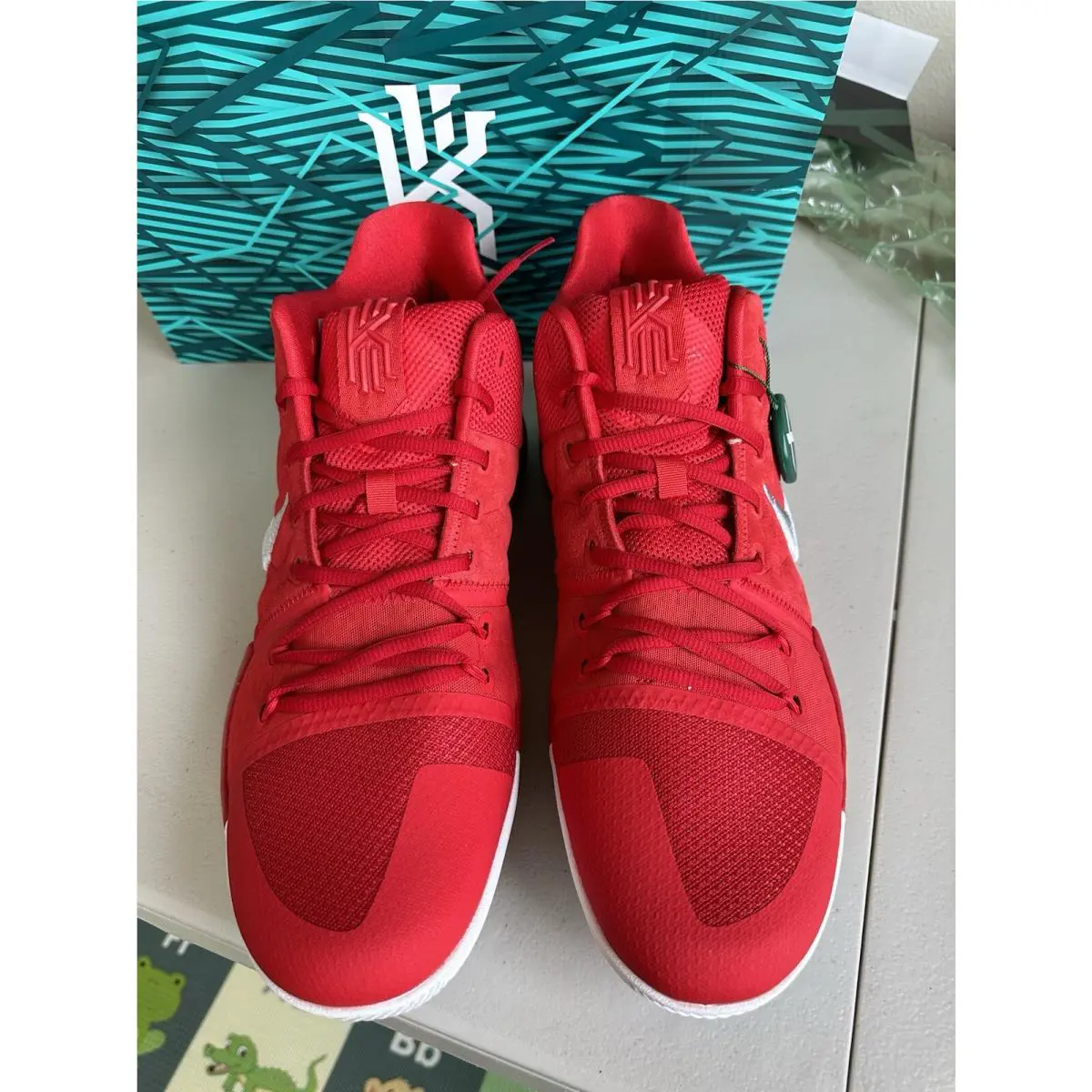 Nike shoes - Nike Kyrie 3 - Kyrie - 852395-601 - Red 4