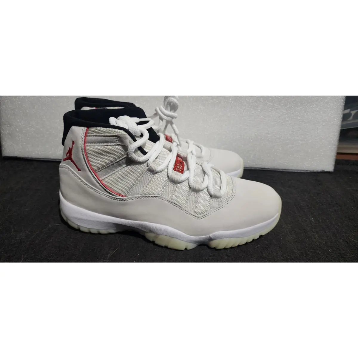 Nike shoes - Air Jordan 11 - Air - 378037-016 - White, Manufacturer: Platinum Tint/Sail-University Red (UPC: 0191888285150) 0