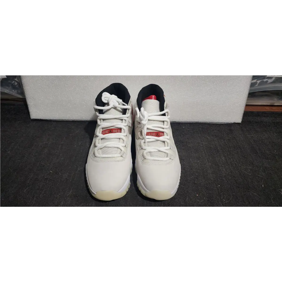 Nike shoes - Air Jordan 11 - Air - 378037-016 - White, Manufacturer: Platinum Tint/Sail-University Red (UPC: 0191888285150) 1