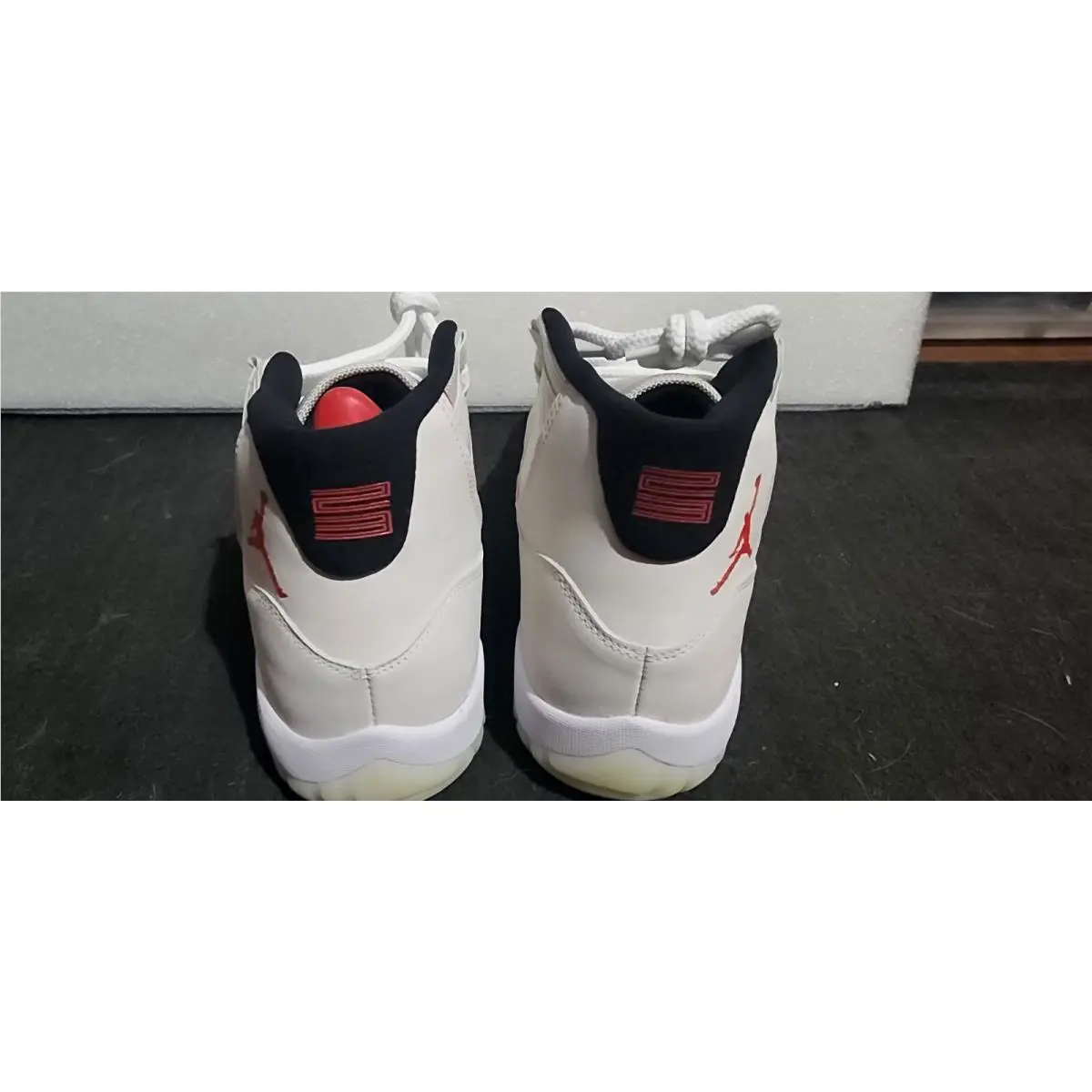 Nike shoes - Air Jordan 11 - Air - 378037-016 - White, Manufacturer: Platinum Tint/Sail-University Red (UPC: 0191888285150) 2