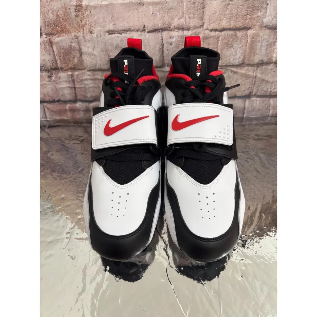 Nike shoes - Nike Air Diamond Turf - Air Diamond Turf - HF5298-100 - White/Black/Red (UPC: 197602949940) 6