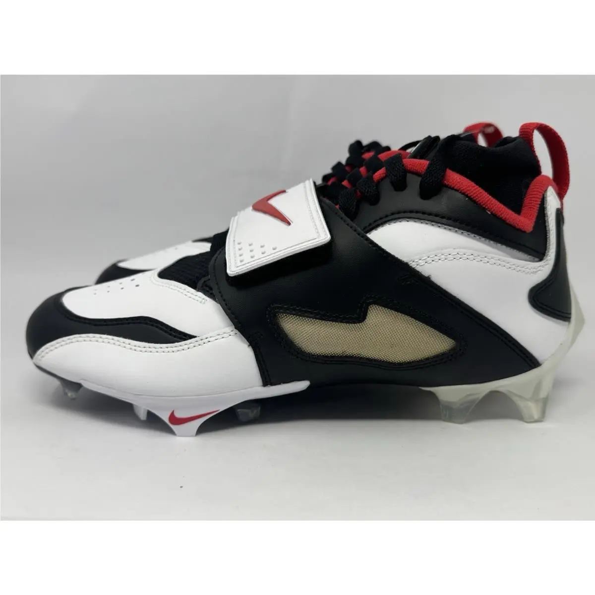 Nike Diamond Turf 93 TD 49ers HF5298-100 Deion Football Cleats Mens Size 9 Nolid