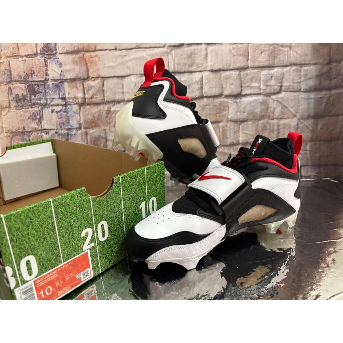 Nike Sz 10 Diamond Turf 93 TD 49ers — Deion Sanders Coach Prime HF5298-100