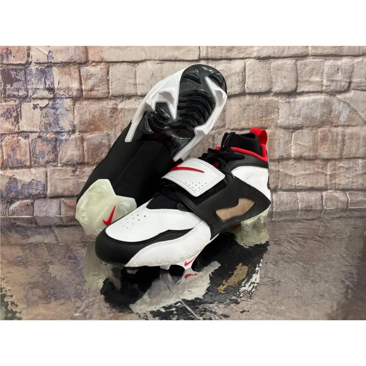 Nike shoes - Nike Air Diamond Turf - Air Diamond Turf - HF5298-100 - White/Black/Red (UPC: 197602949940) 3