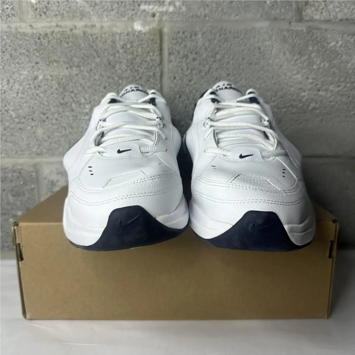 Nike shoes - Air Monarch - Air Monarch - AT3147-100 - White/Blue 1