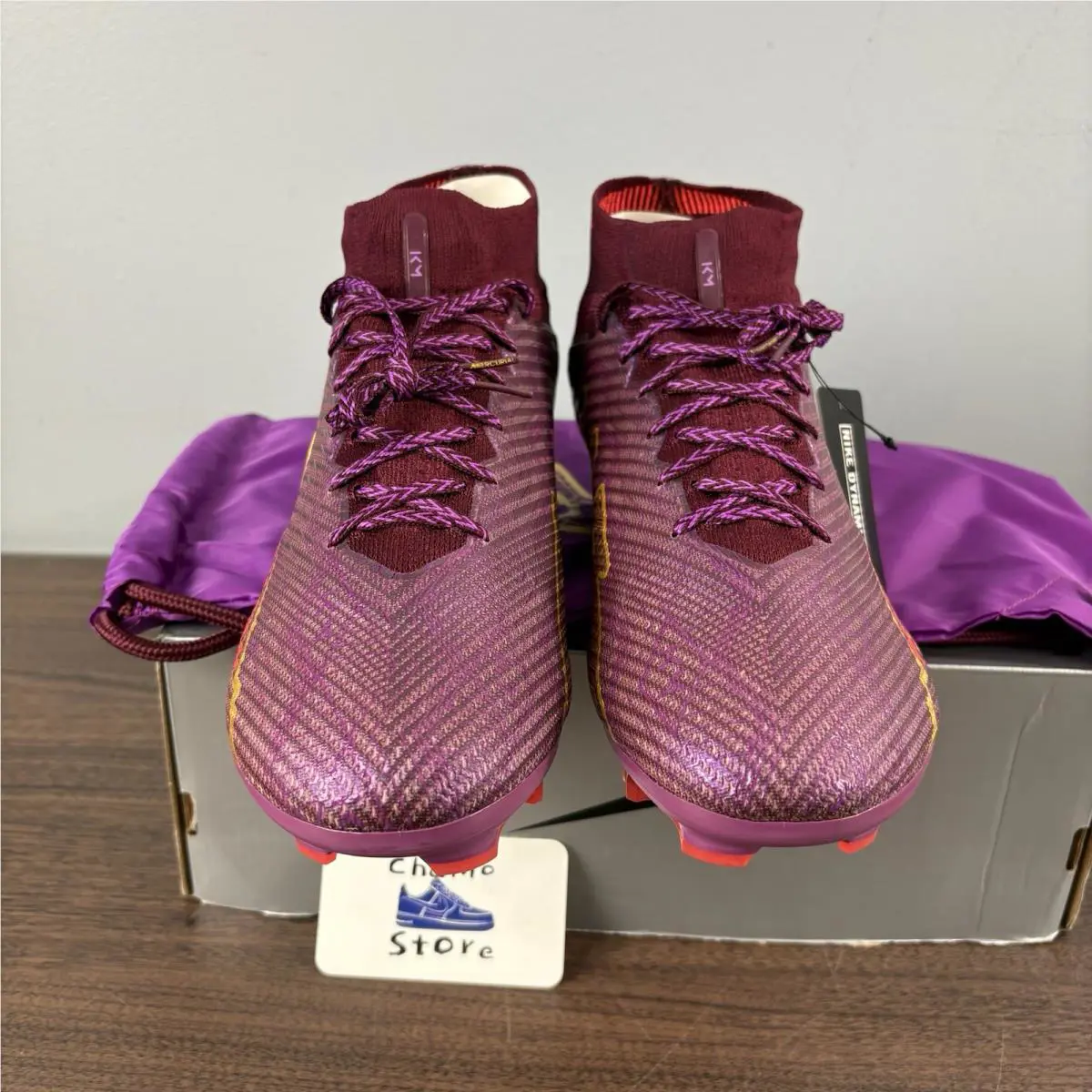 Nike shoes - Nike Zoom Mercurial Superfly 9 Elite Fg KM Mbappe - DO9342-694 - Bronze 0