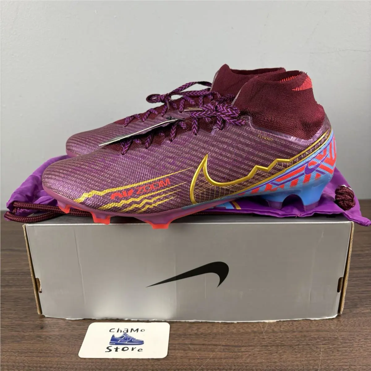 Nike shoes - Nike Zoom Mercurial Superfly 9 Elite Fg KM Mbappe - DO9342-694 - Bronze 1