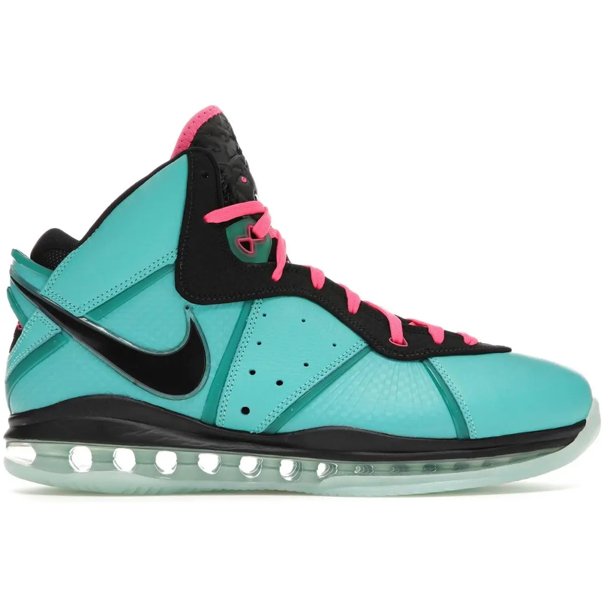 Size 7.5 - Nike Lebron 8 Retro 2021 Pre-heat Teal Pink Beat Lebron Shoe Ever - Blue