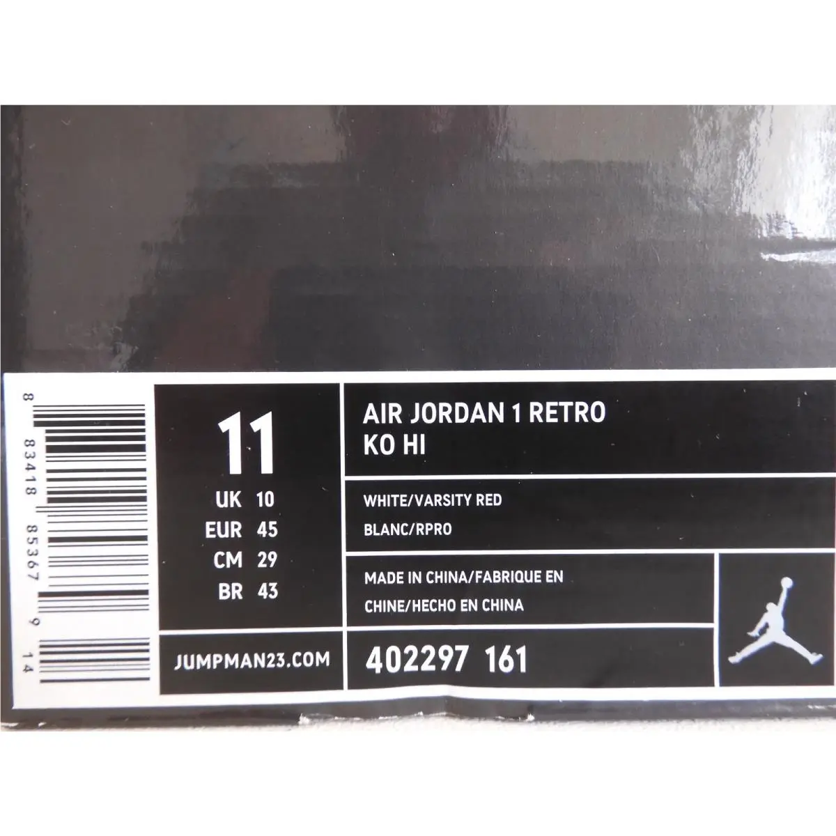 Nike shoes - Air Jordan 1 - Air - 402297 161 - White (UPC: 883418853679) 3